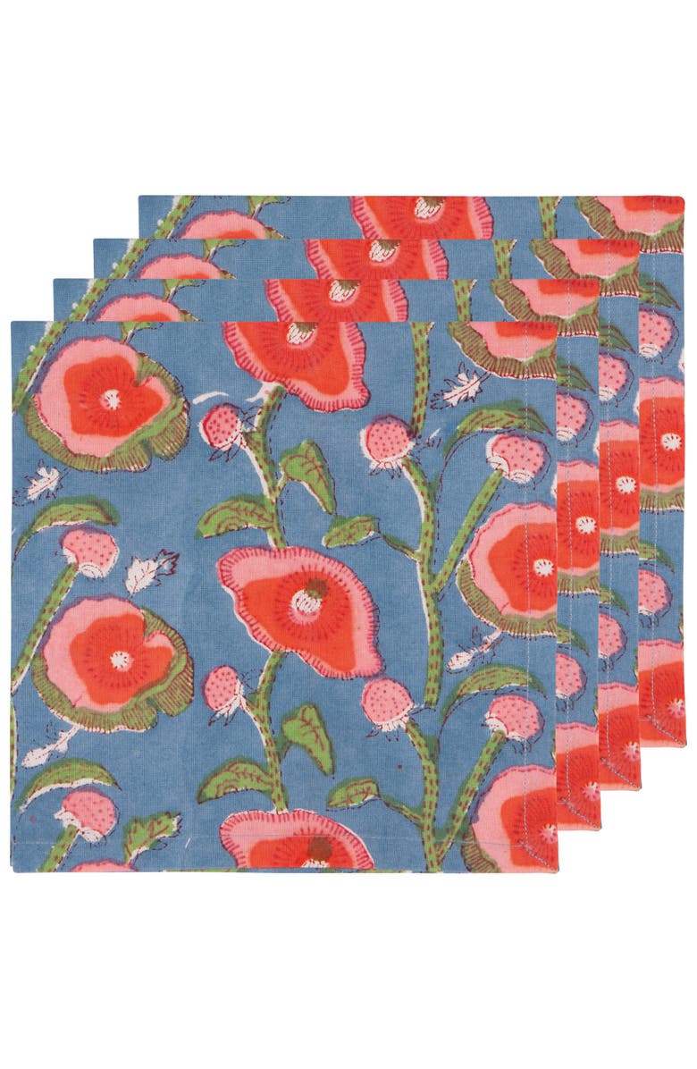 Danica Brands Poppy Print Napkin - Set of 12, Alternate, color, Blue