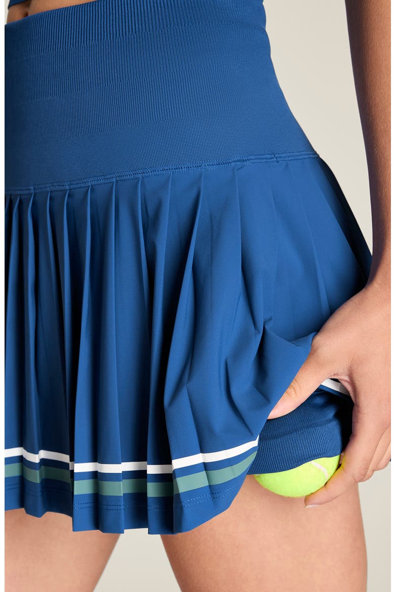 Midtown Perforated Tennis Skirt, Alternate, color, BLUE QUARTZ