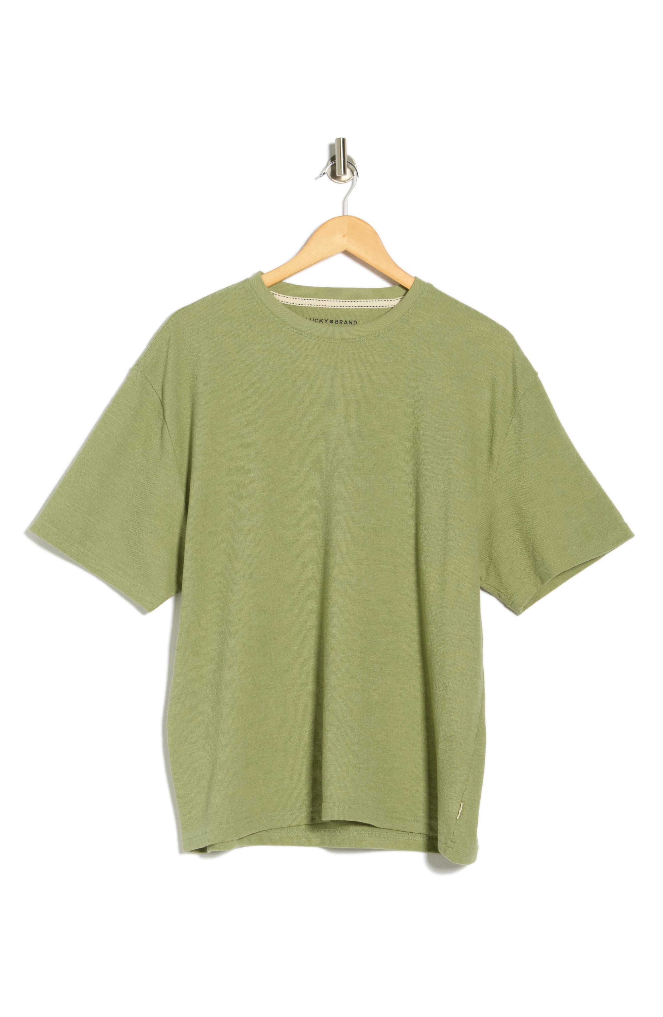 Lucky Brand Textured Boxy Knit T-Shirt