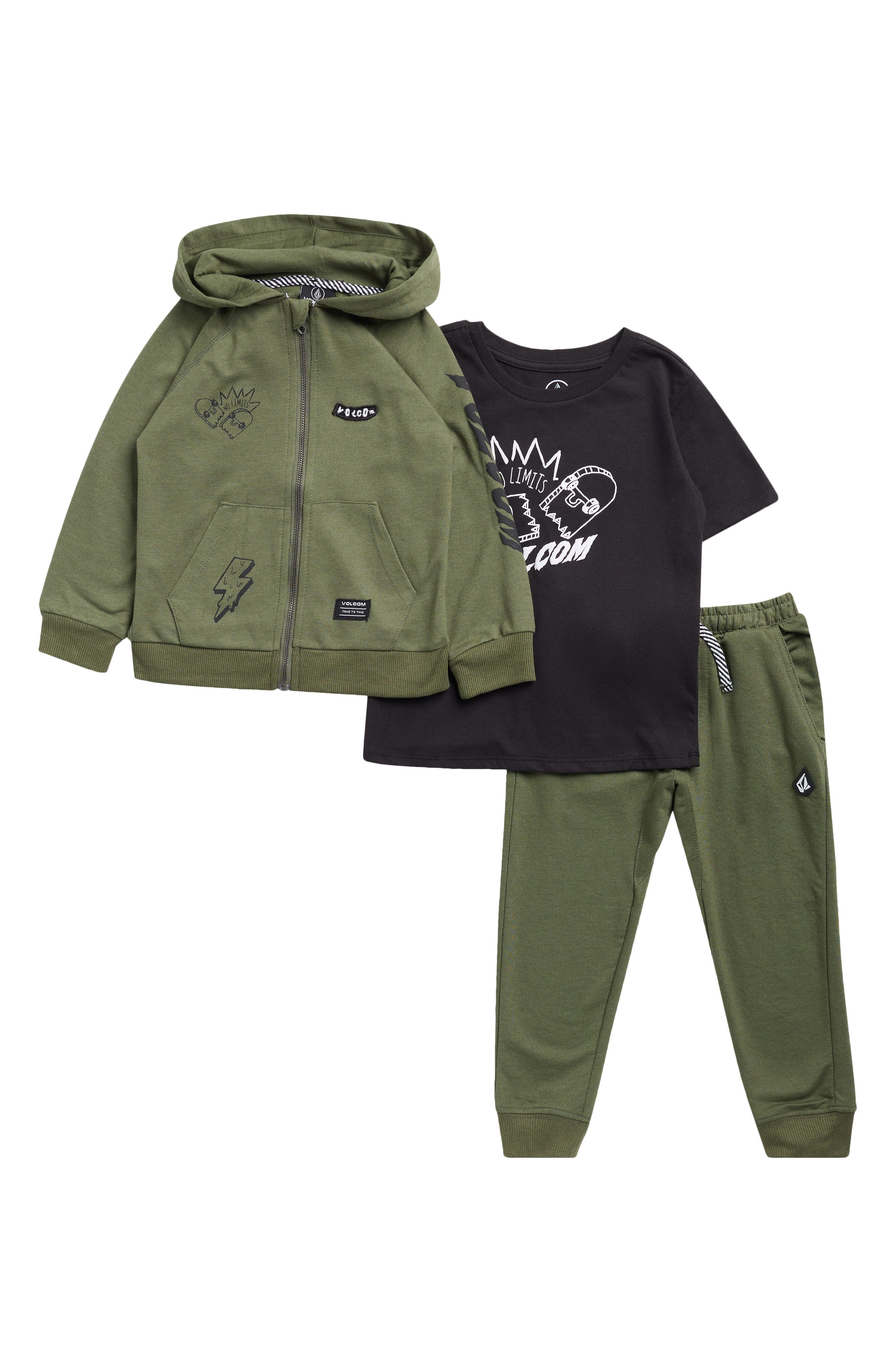 Kids' 3-Piece Hoodie, T-Shirt & Joggers Set