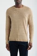 Jack Victor Cormack Long Sleeve Crewneck Linen & Silk Pullover