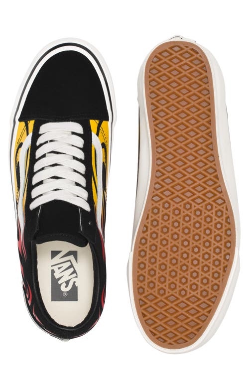 Vans Premium Old Skool Y2k Flame Sneakers In Y2k Flame Black/white