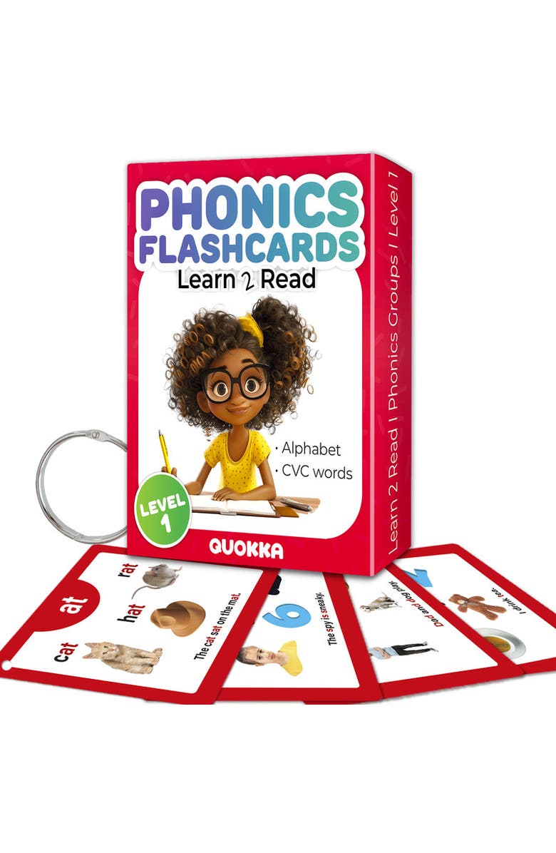 Quokka ABC Learning Flash Cards for Toddlers, Main, color, 52 Phonics