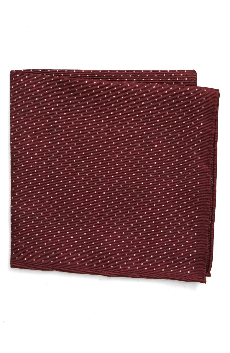 NORDSTROM MEN'S SHOP Reversible Paisley Silk Pocket Square, Main, color, 