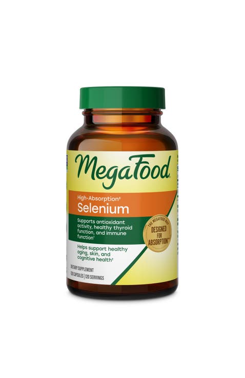 High Absorption Selenium 200mcg Capsules, Thyroid & Antioxidant Support, Vegan, 120 Capsules