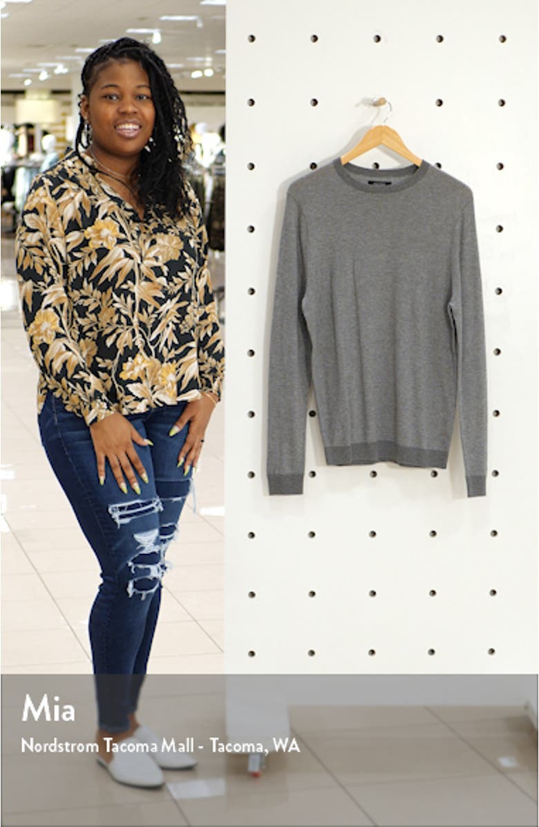 Nordstrom Birdseye Crewneck Sweater, sales video thumbnail