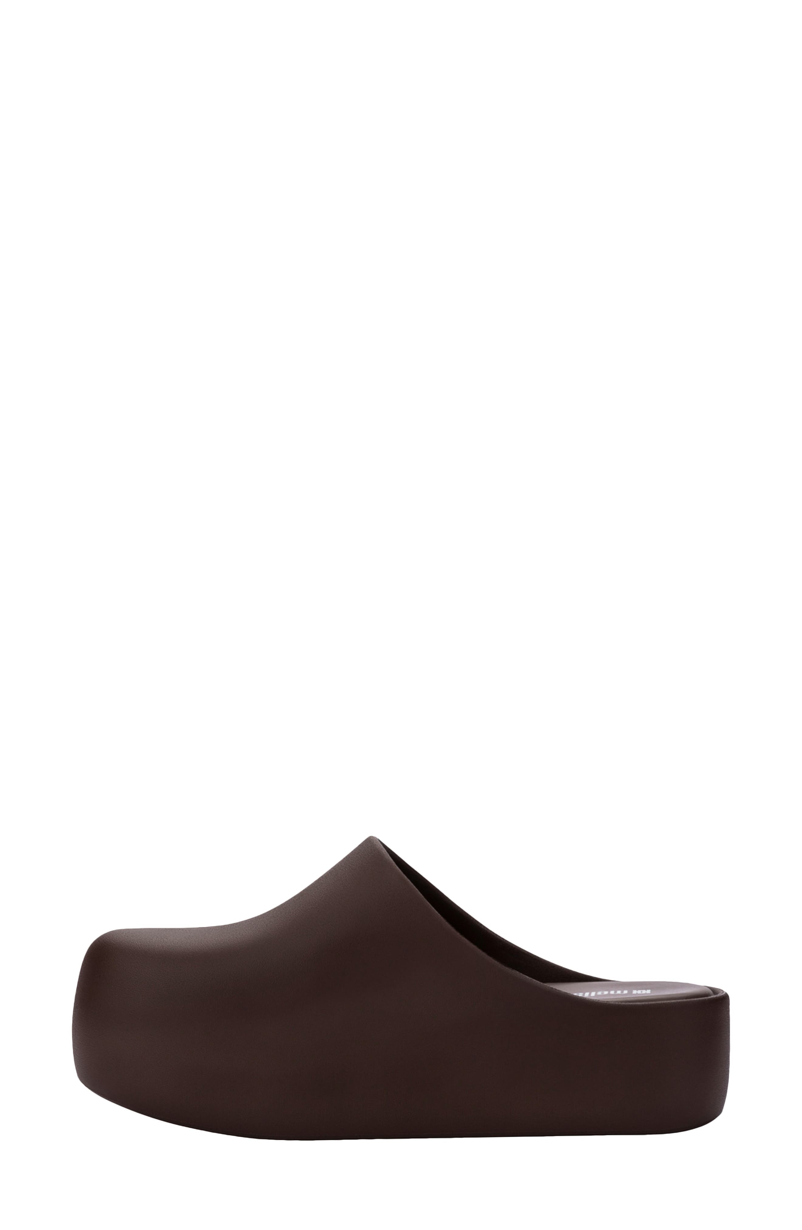 Free Up Platform Clog, Alternate, color, DARK BROWN