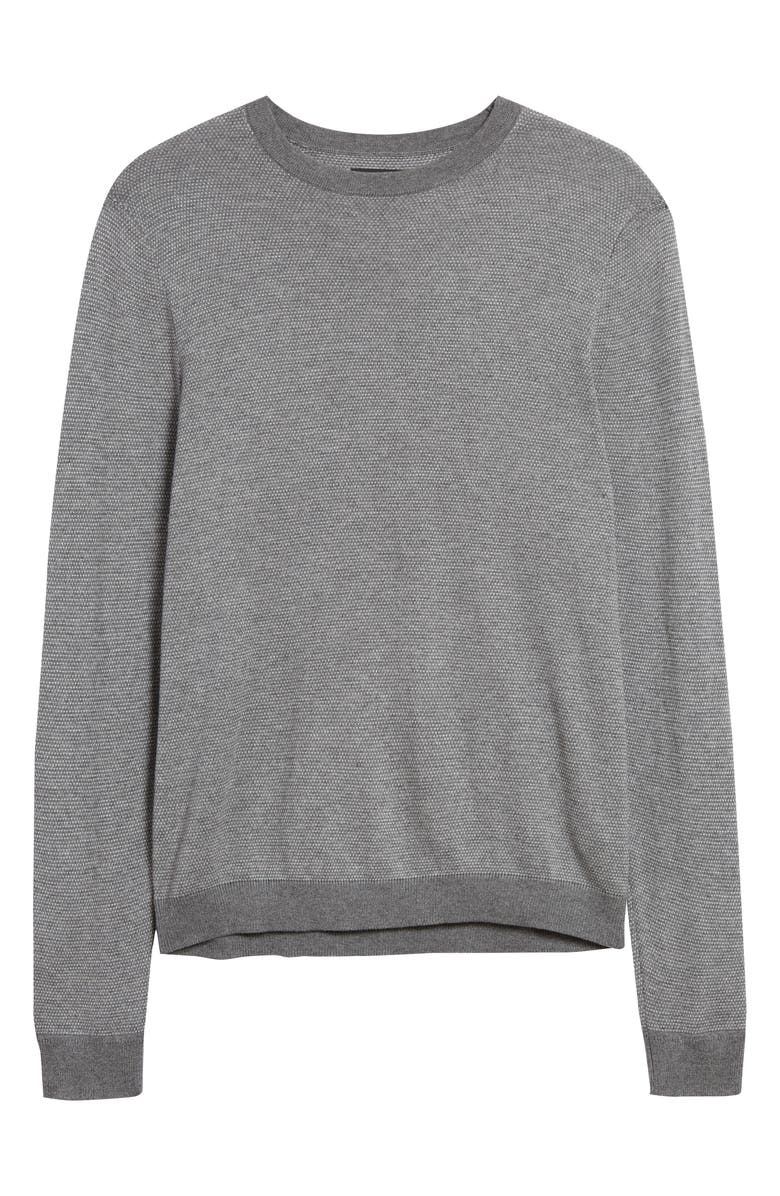 NORDSTROM MEN'S SHOP Nordstrom Birdseye Crewneck Sweater, Main, color, 