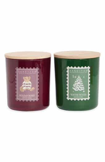 Holiday Berry & Winter Woods 10 oz. Candle Set