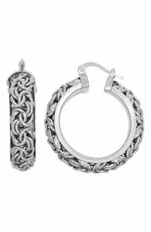 FZN Textured Huggie Hoop Earrings