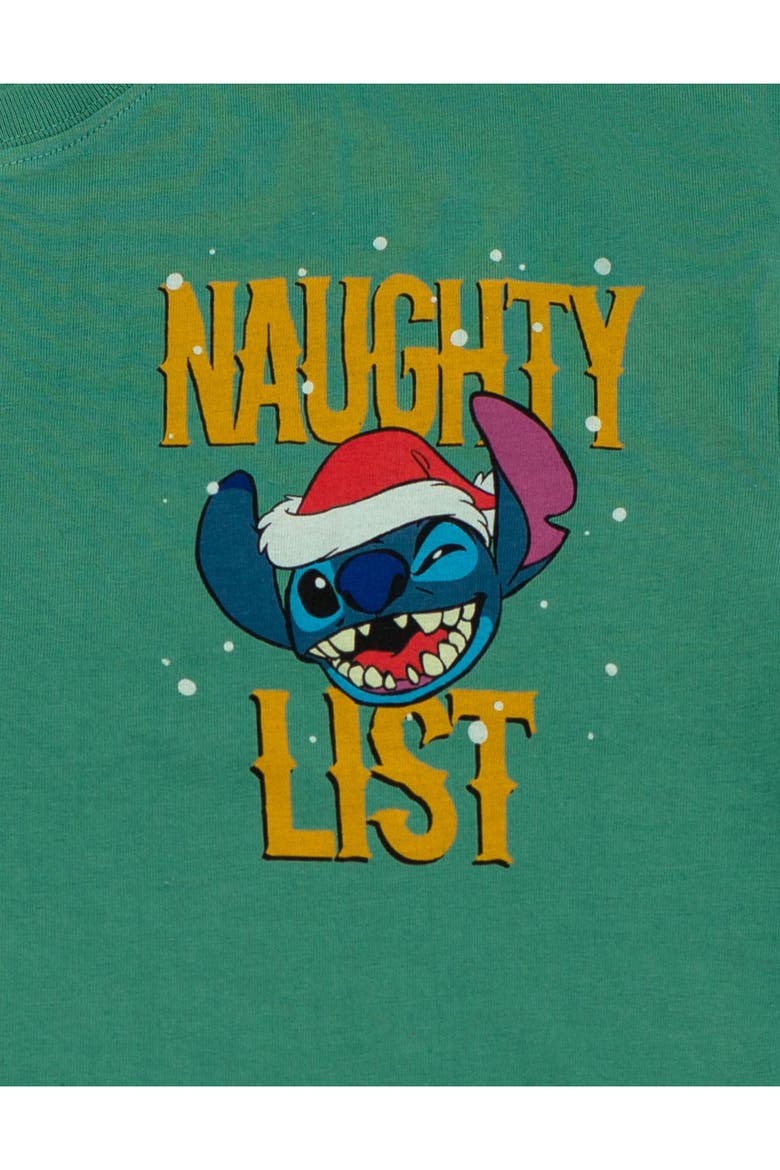 Lilo & Stitch Holiday Short Sleeve T-Shirt, Alternate, color, Pine Green Stitch
