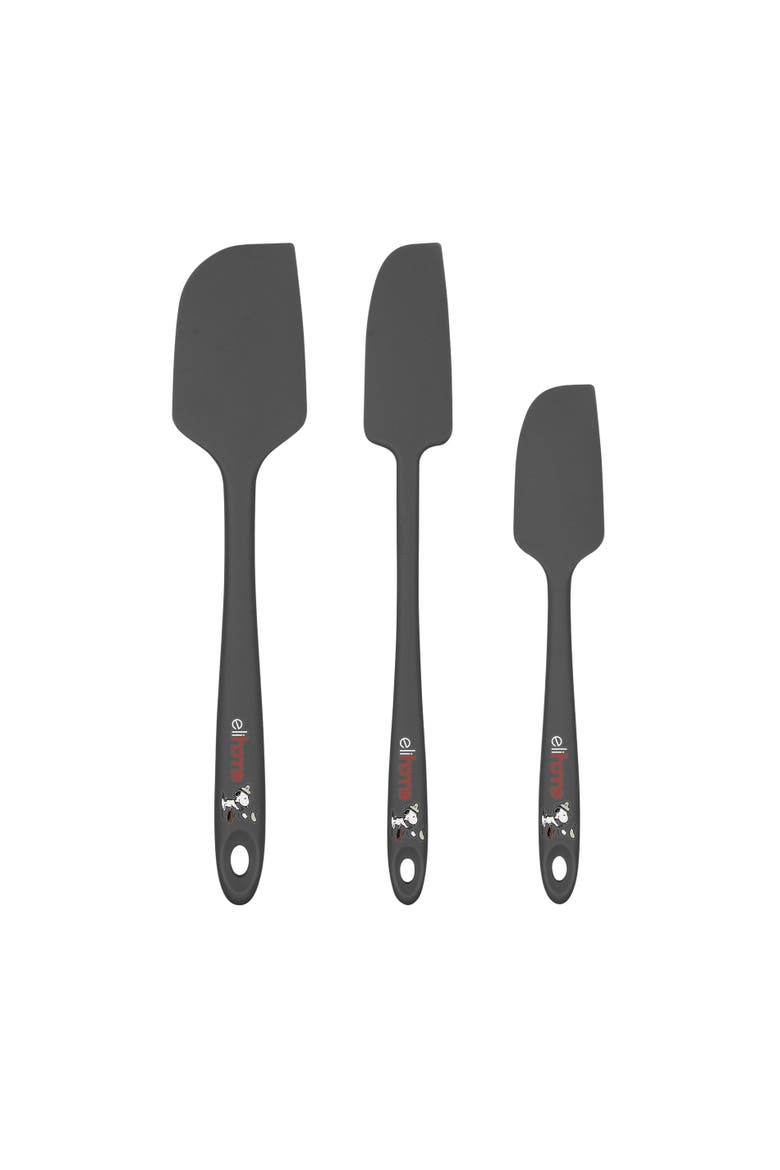Peanuts 3 Piece Silicone Spatula Set, Main, color, Gray