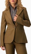 IVONNE Classic Lapel Single-Button Fitted Tailored Blazer