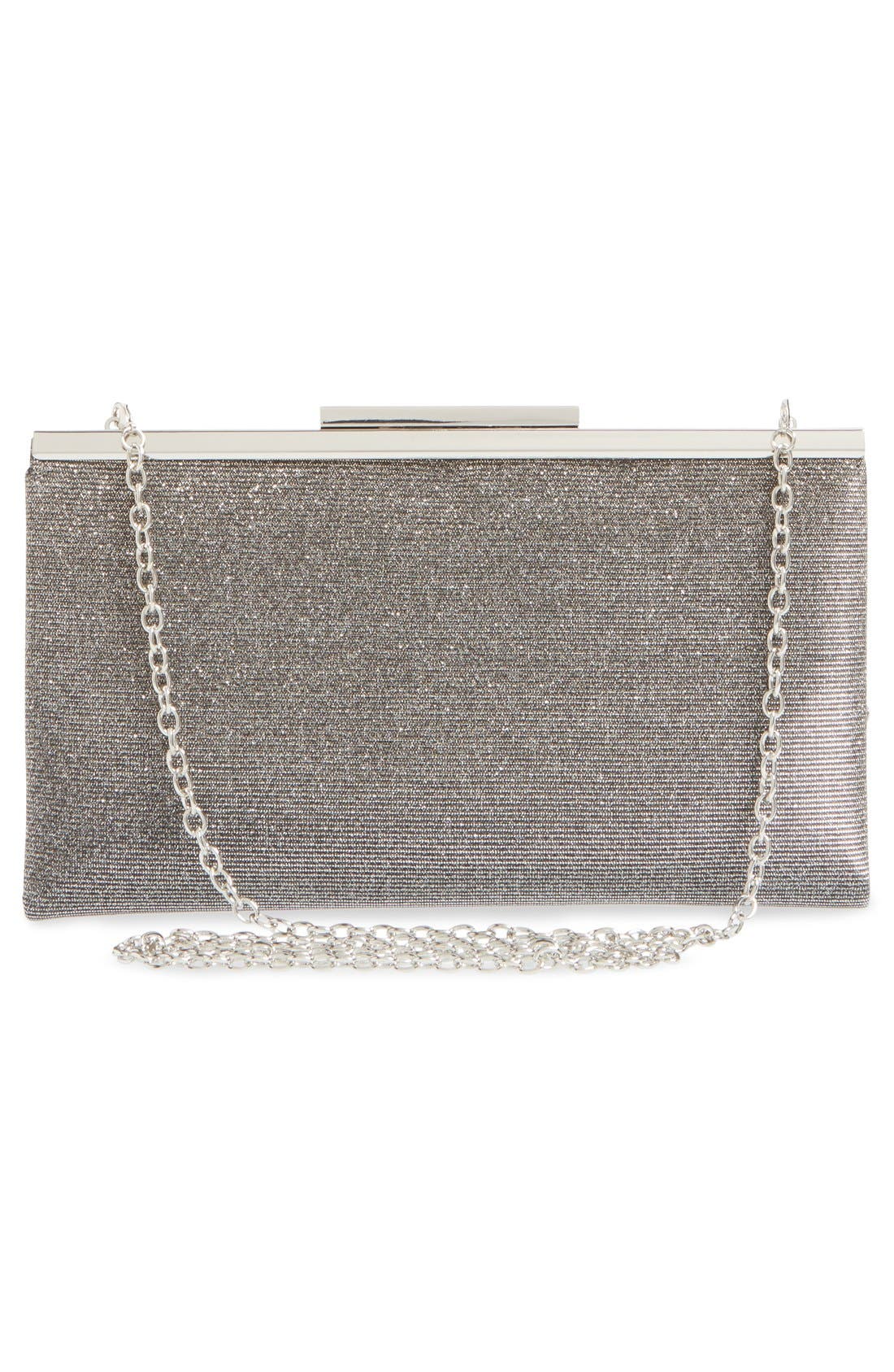 Glint 'Topper' Glitter Clutch, Alternate, color, 