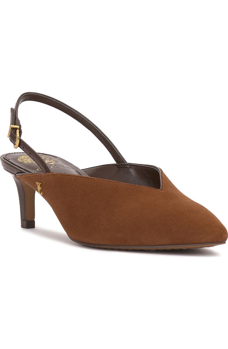 Vince Camuto Kylien Slingback Pointed Toe Pump, Main, color, Burnt Sugar
