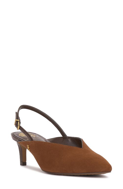 Vince Camuto Kylien Slingback Pointed Toe Pump In Brown