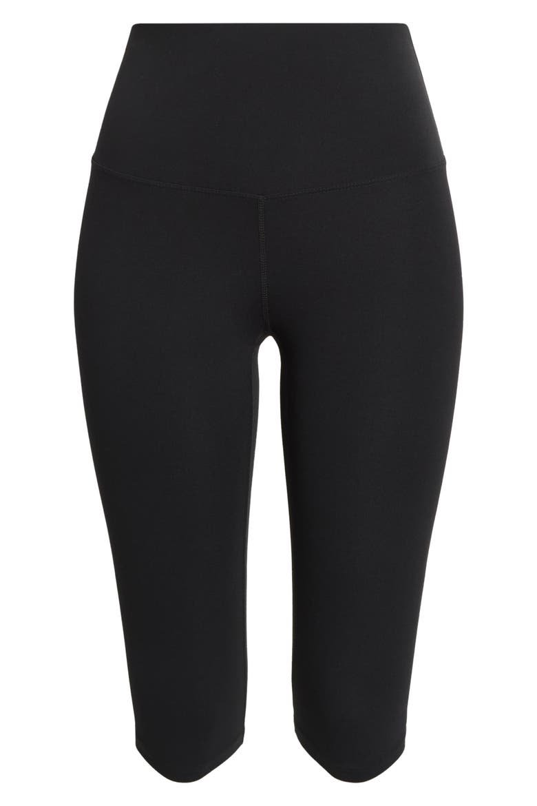 Studio High Waist Crop Leggings, Main, color, BLACK