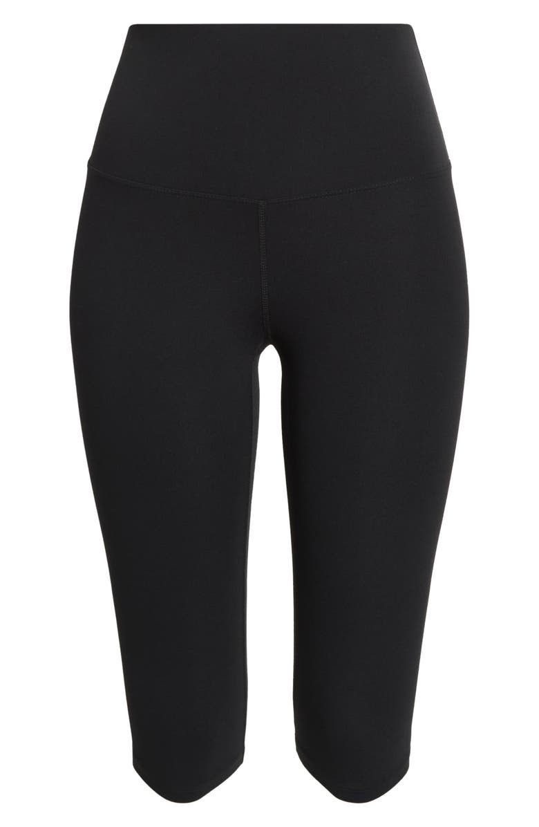 Year of Ours Studio High Waist Crop Leggings, Main, color, Black