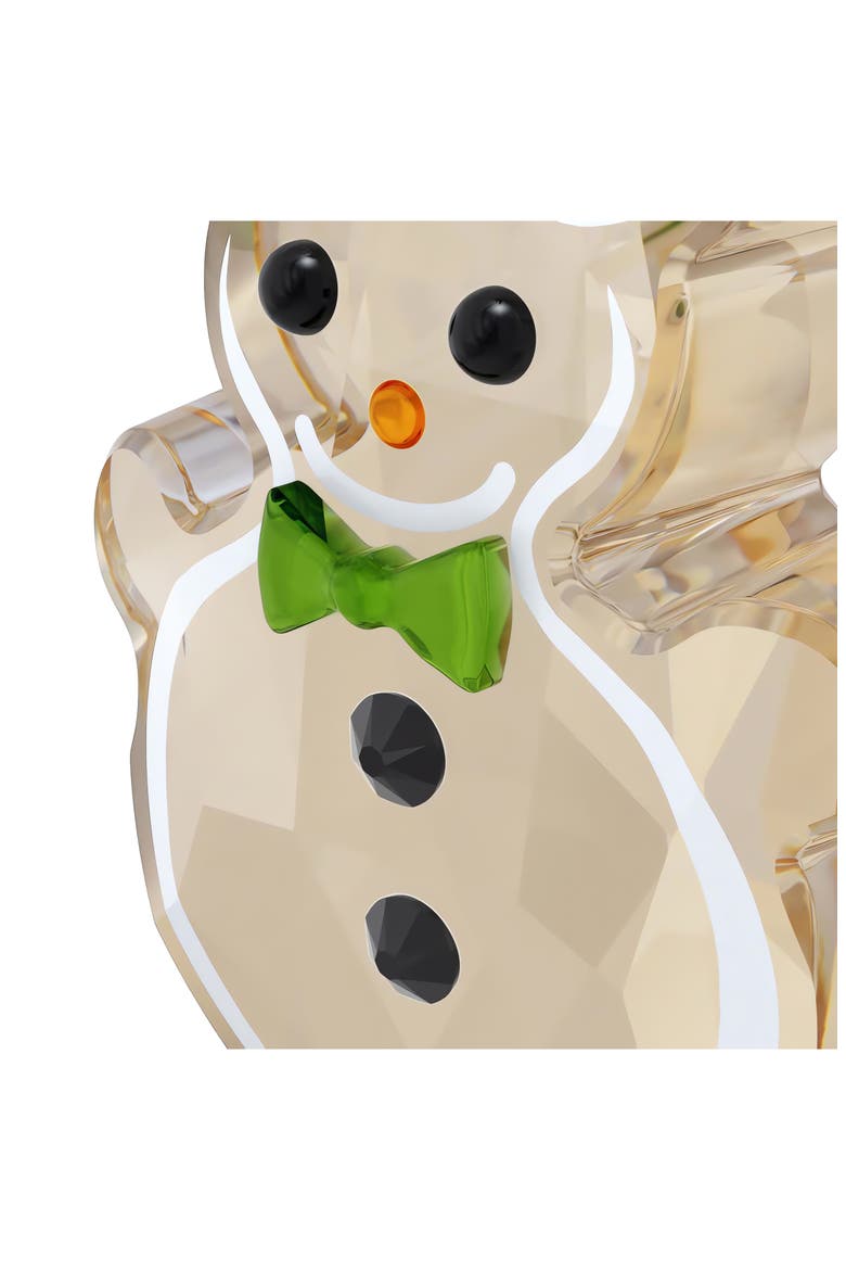 Holiday Cheers Set of 3 Crystal Gingerbread Ornaments, Alternate, color, WHITE