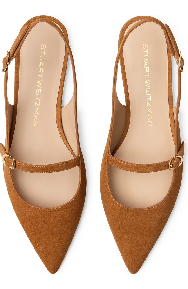 Stuart Weitzman Emilia Mary Jane Slingback Flat, Alternate, color, Hazel