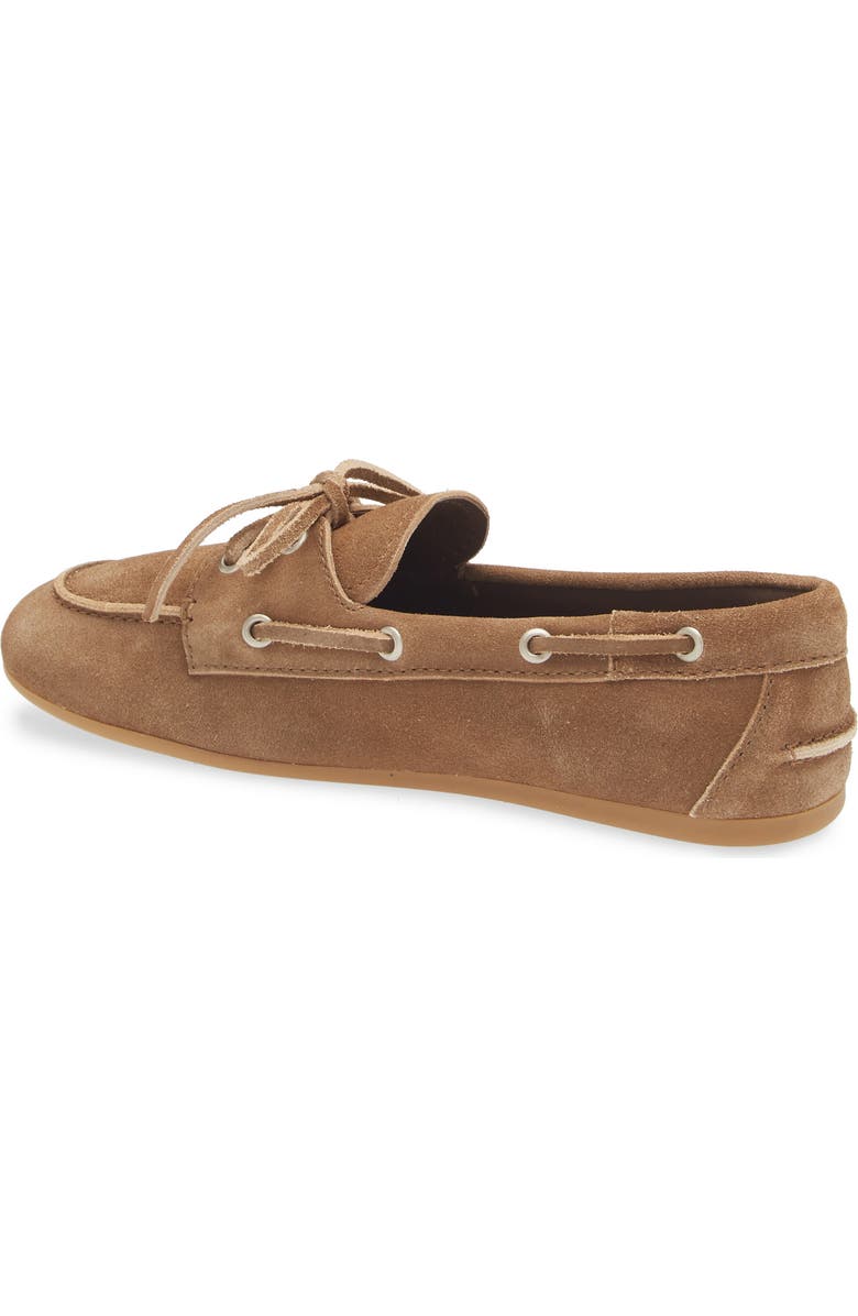 Jeffrey Campbell Boast Boat Shoe, Alternate, color, Camel Suede