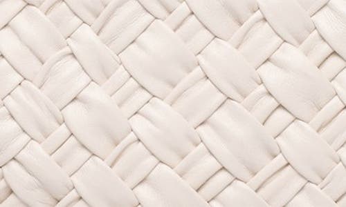 Walter Baker Whitley Woven Leather Clutch In Oyster