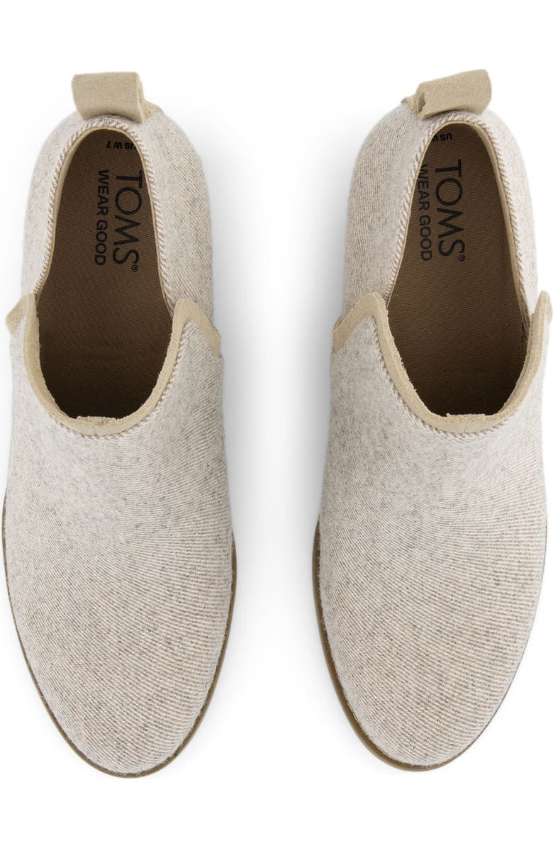 TOMS Kaia Wedge Bootie, Alternate, color, Natural Shimmer