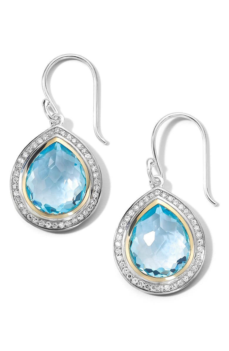 Ippolita Chimera Lollipop Drop Earrings, Main, color, Yellow Gold/ Silver