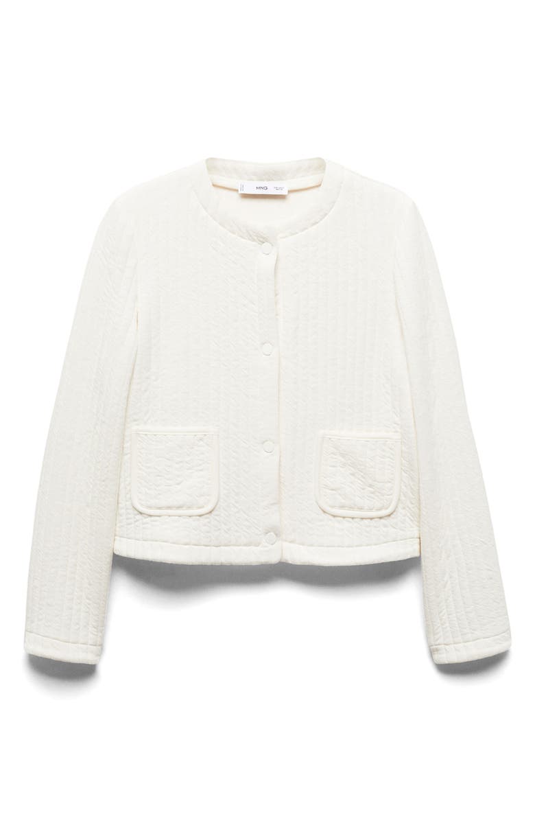 MANGO Patch Pocket Textured Jacket, Alternate, color, 