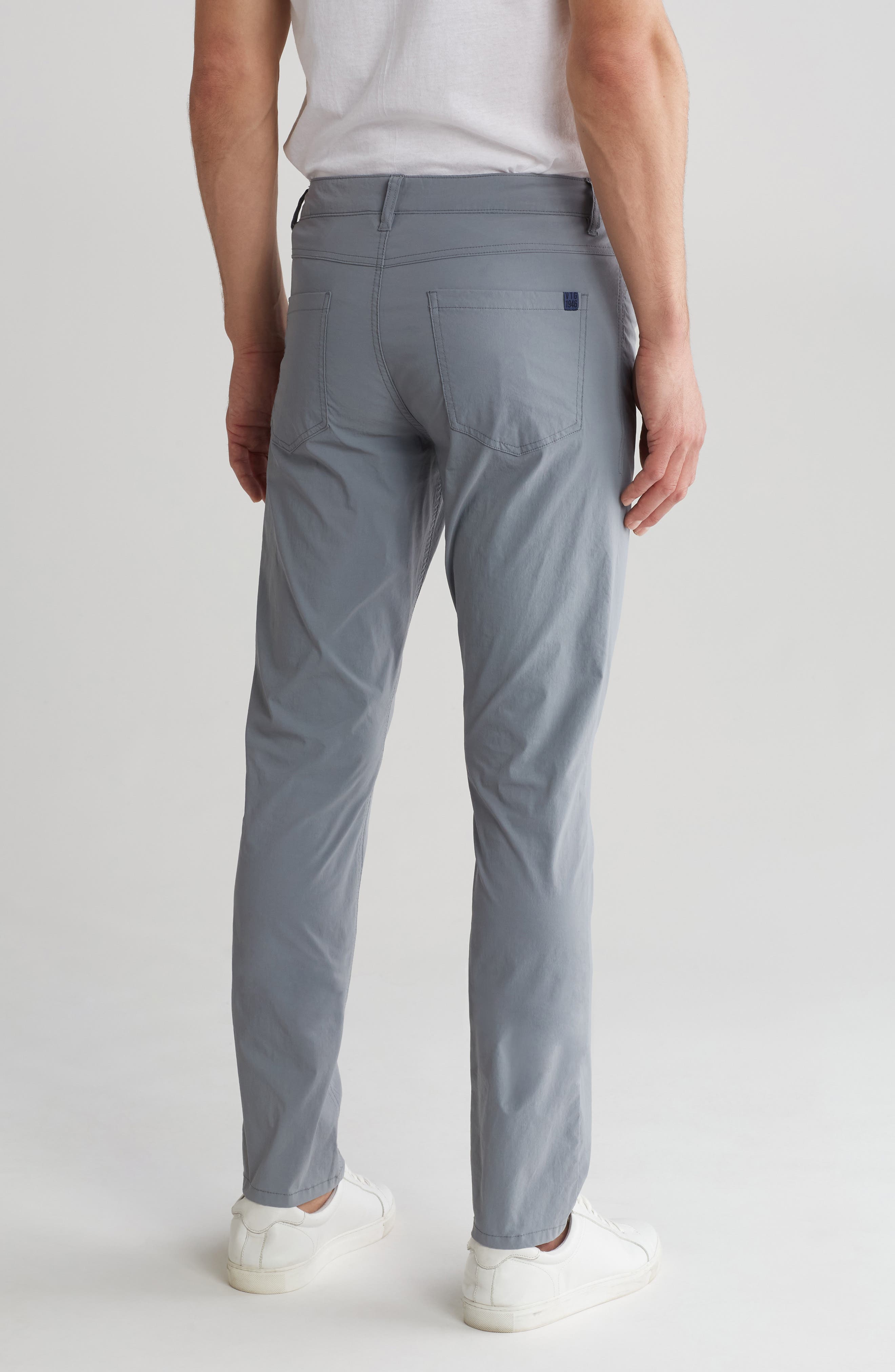 Flat Front Slim Leg Performance Hybrid Pants - image 2
