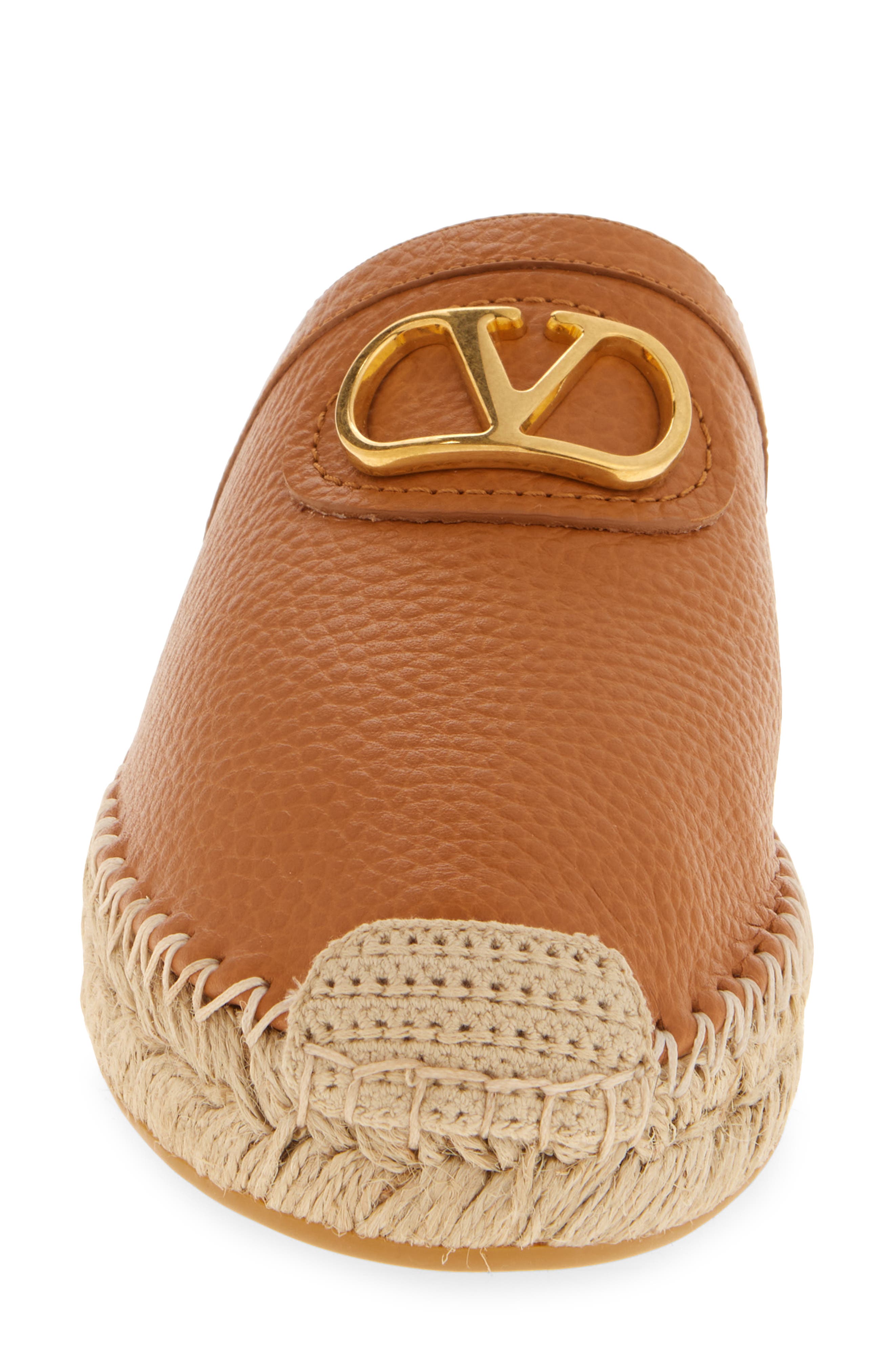 Valentino Garavani VLOGO Mule, Alternate, color, Almond/ Beige
