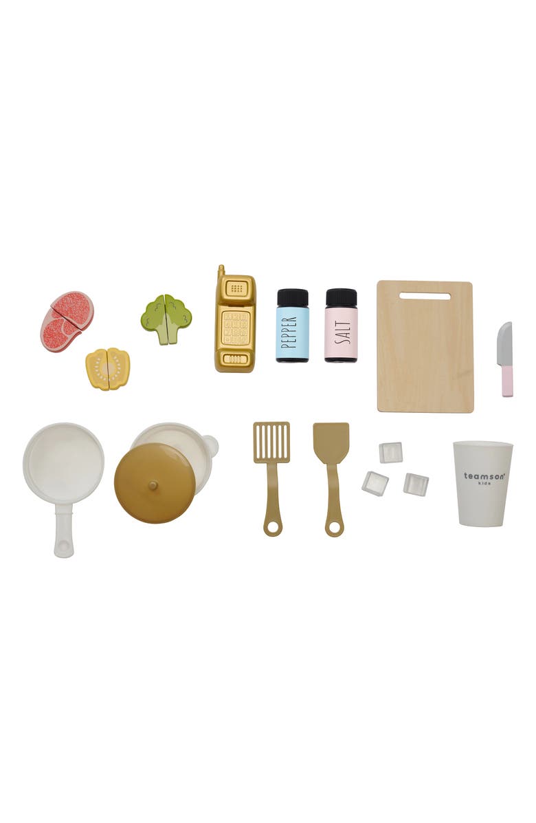 Teamson Kids Little Chef Hampton Play Kitchen & Accessories, Alternate, color, Pink