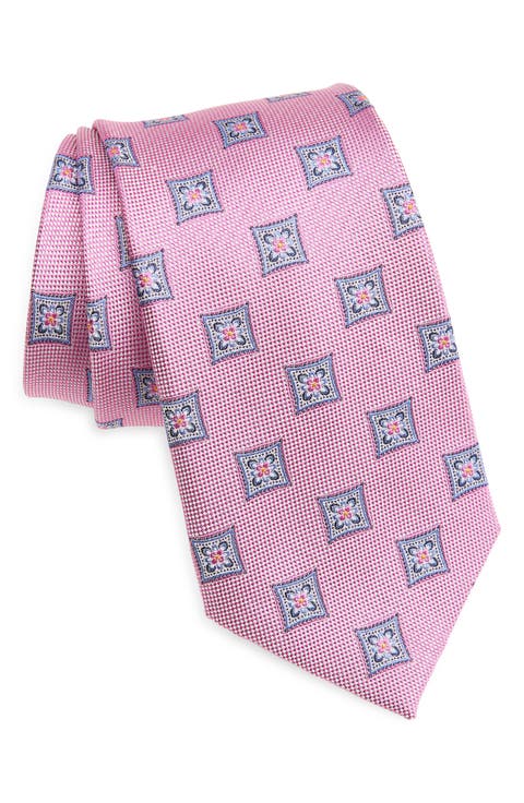 Check Jacquard Silk Tie