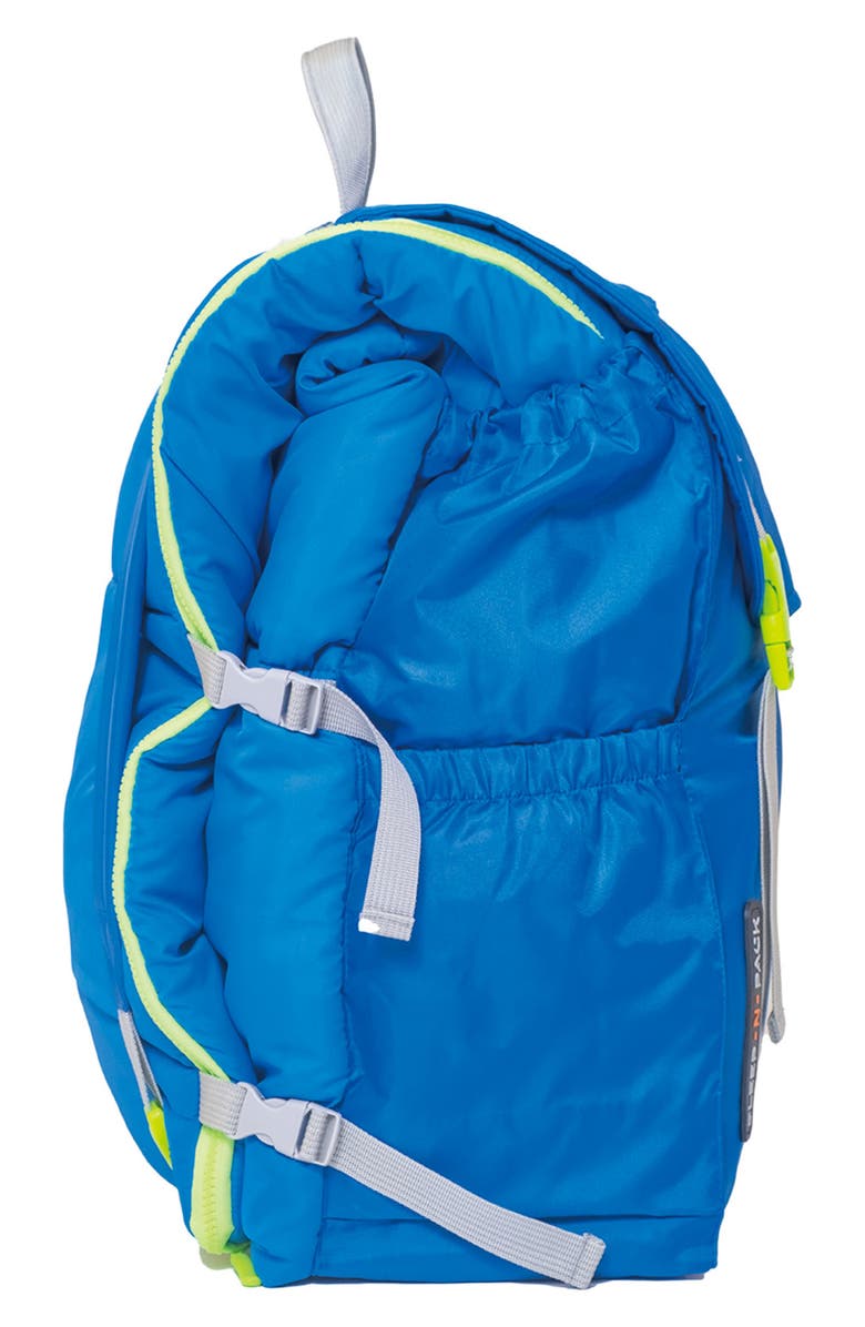 mimish Kids' Sleep-N-Pack Sleeping Bag Backpack, Alternate, color, Brilliant Blue