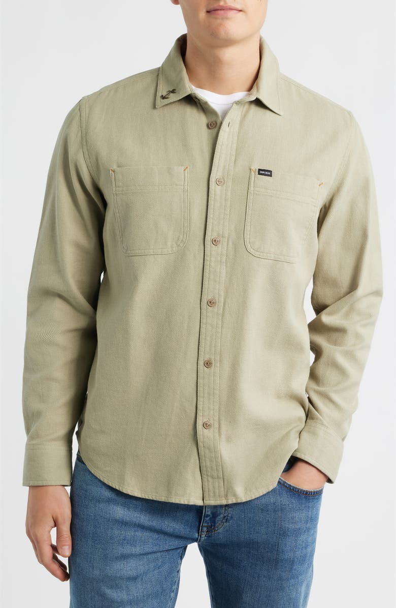 DARK SEAS Bergstrom Cotton Button-Up Shirt, Alternate, color, Grey