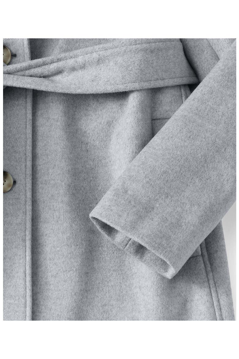 Wool Wrap Long Coat, Alternate, color, Light Gray Heather