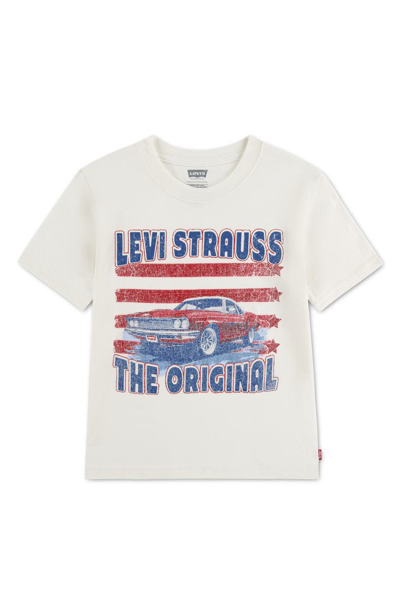 Levi's Kids' American Muscle Car Graphic T-Shirt, Main, color, Levis Egret
