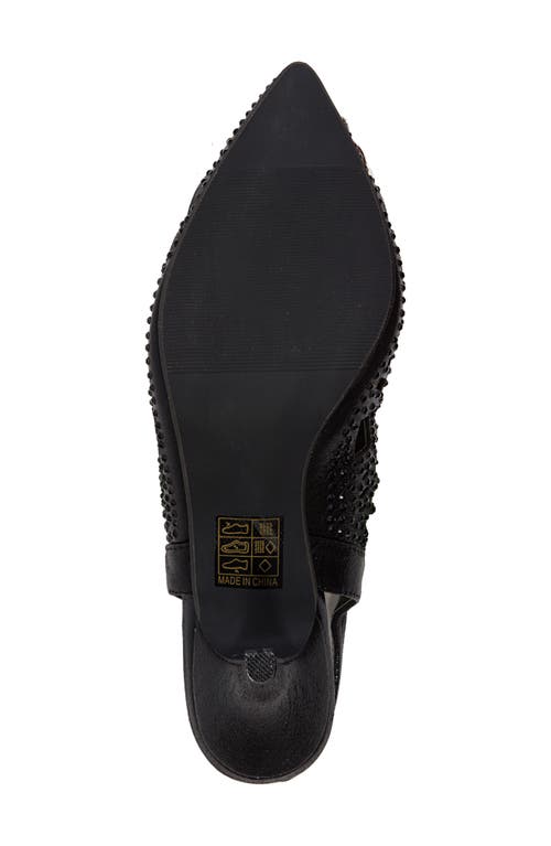 Lady Couture Rhinestone Slingback Pump In Black