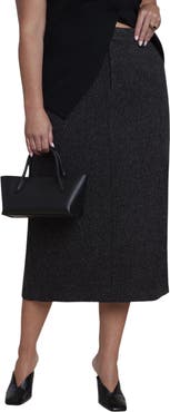 ELOQUII Tailored Midi Skirt (plus)