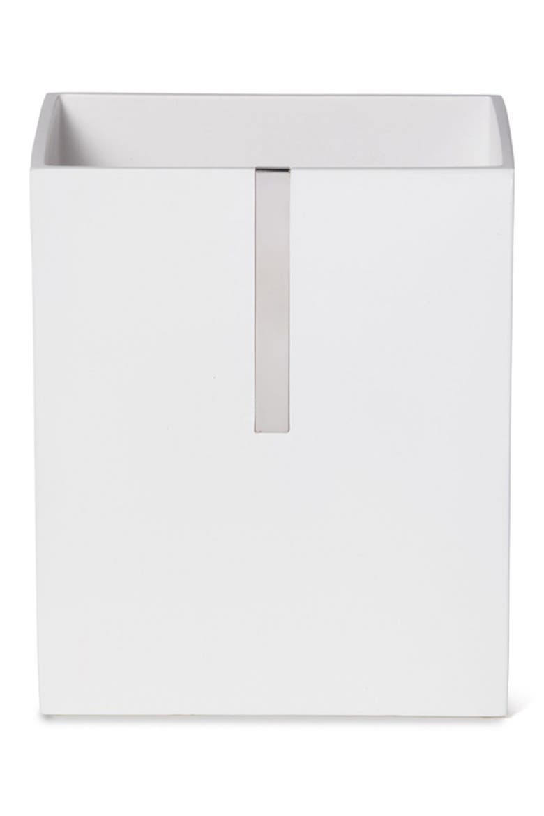 Houston Street Wastebasket, Main, color, WHITE