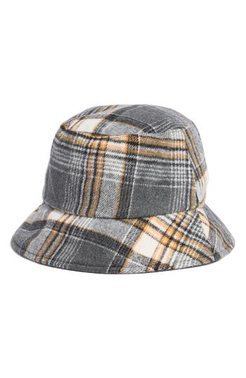 Steve Madden Tartan Plaid Bucket Hat In Multi