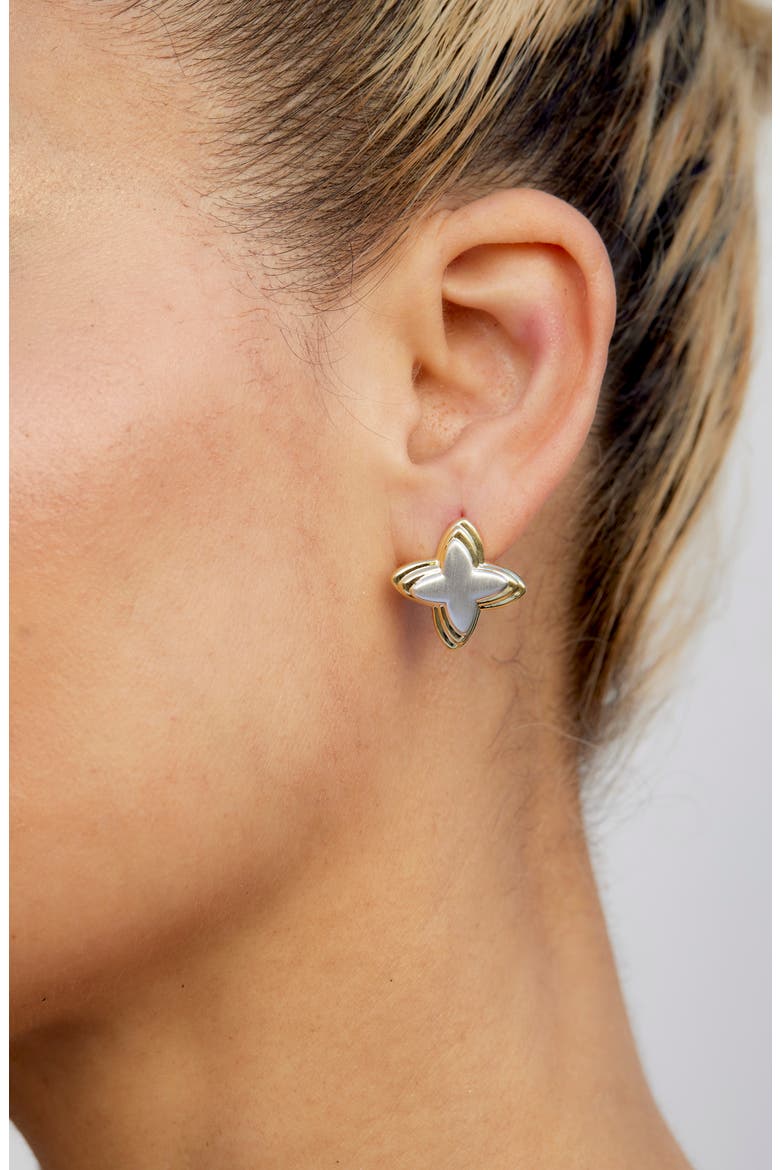 Twisted Star Earrings, Alternate, color, YELLOW