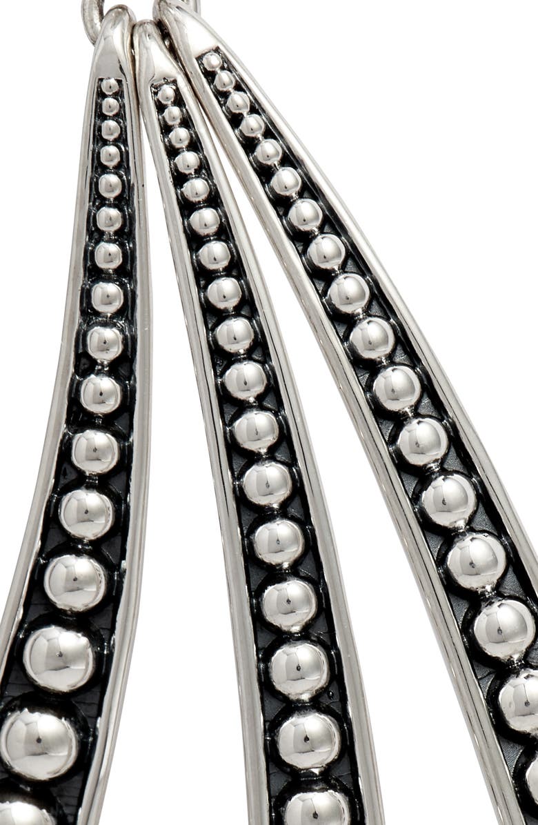 LAGOS Signature Caviar Triple Linear Curve Drop Earrings, Alternate, color,