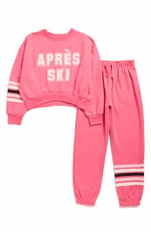 Jessica Simpson Kids' Après Ski Fleece Sweatshirt & Joggers Set