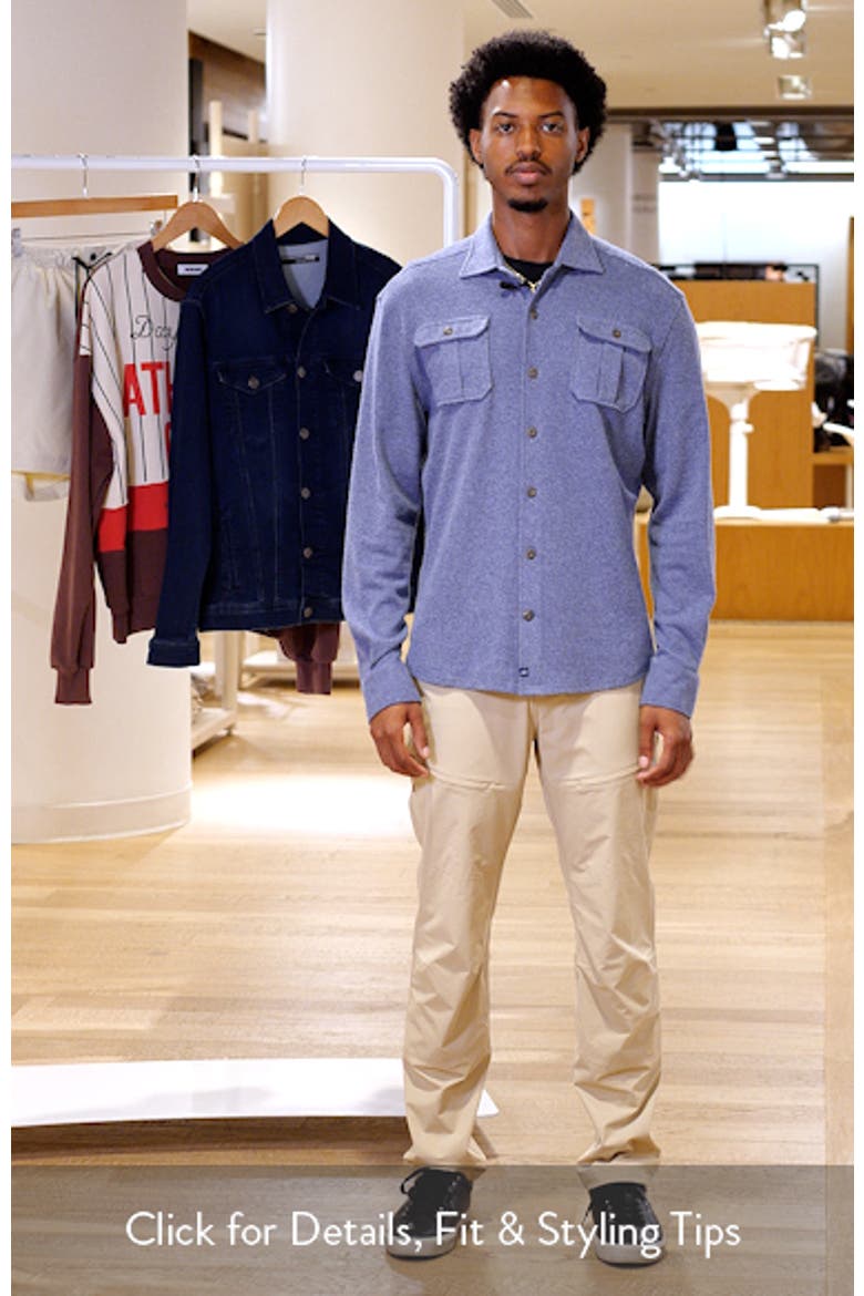 Carl Brushed Knit Button-Up Shirt video