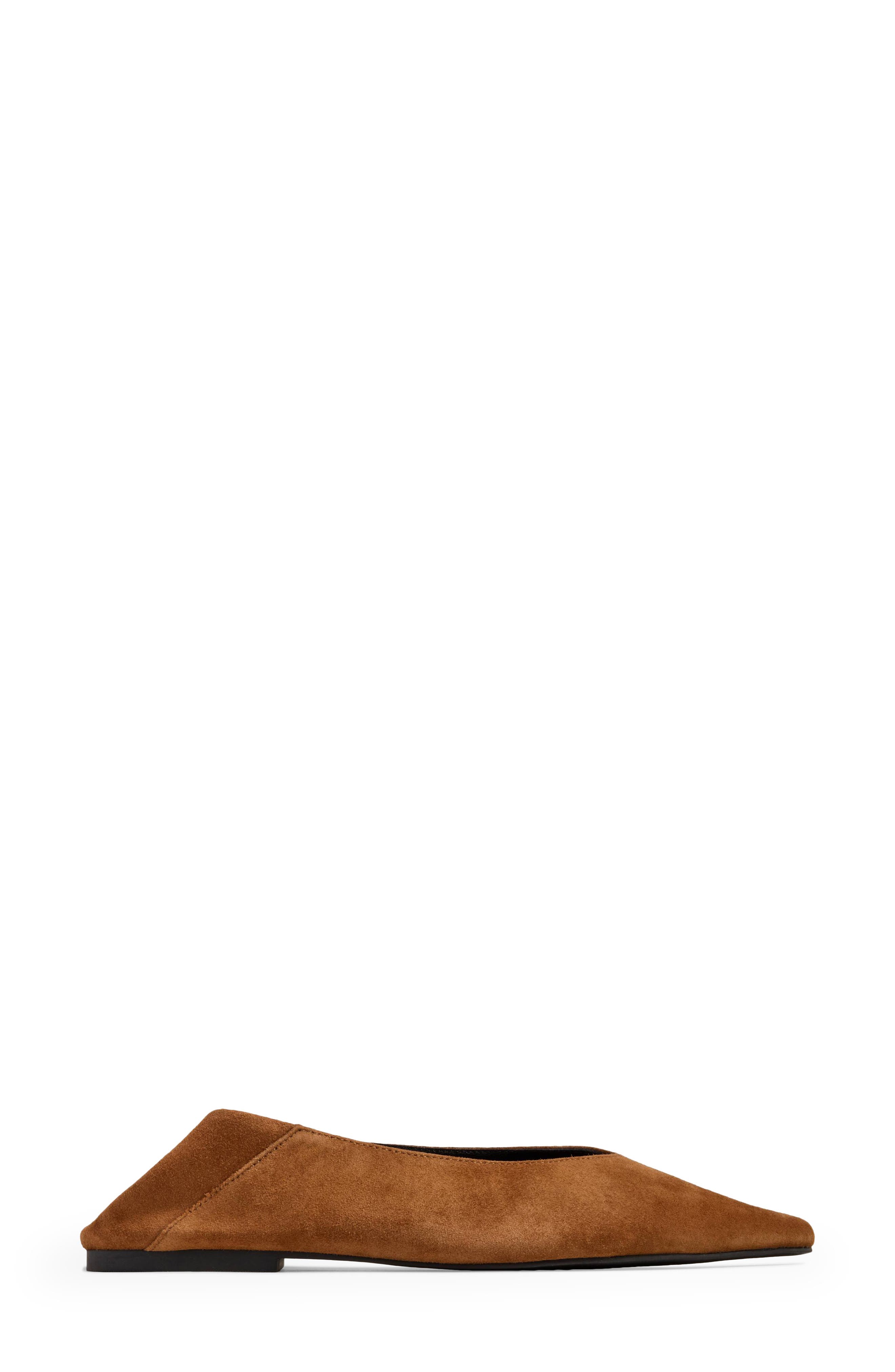 Bowery Pointed Toe Flat, Alternate, color, WHISKEY