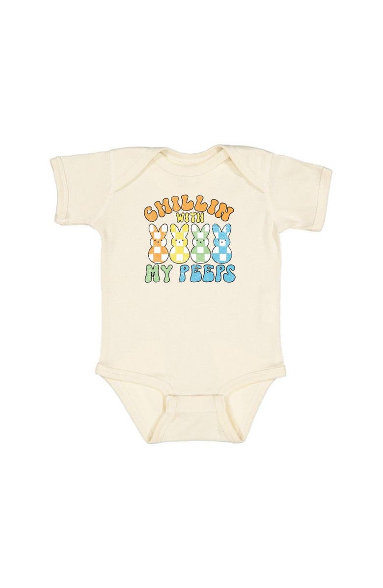 Sweet Wink Chillin With My Peeps Easter Short Sleeve Bodysuit, Main, color,