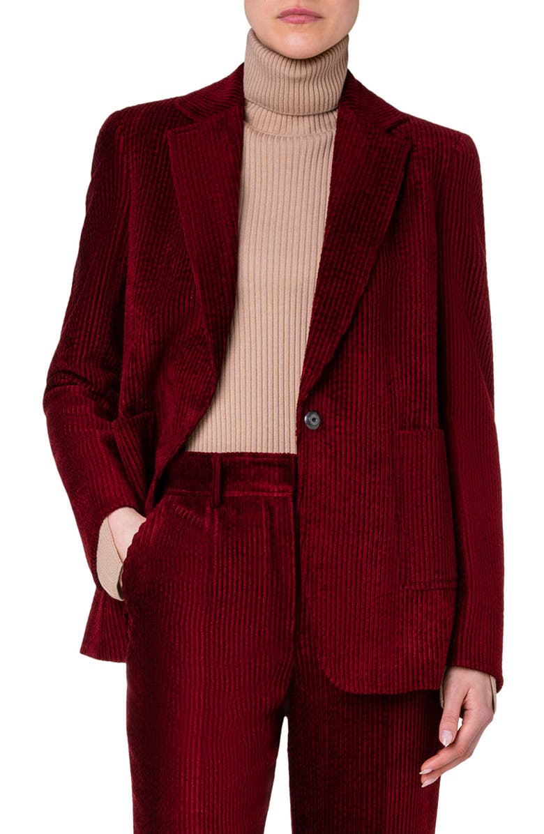 Akris punto Corduroy Blazer, Main, color,
