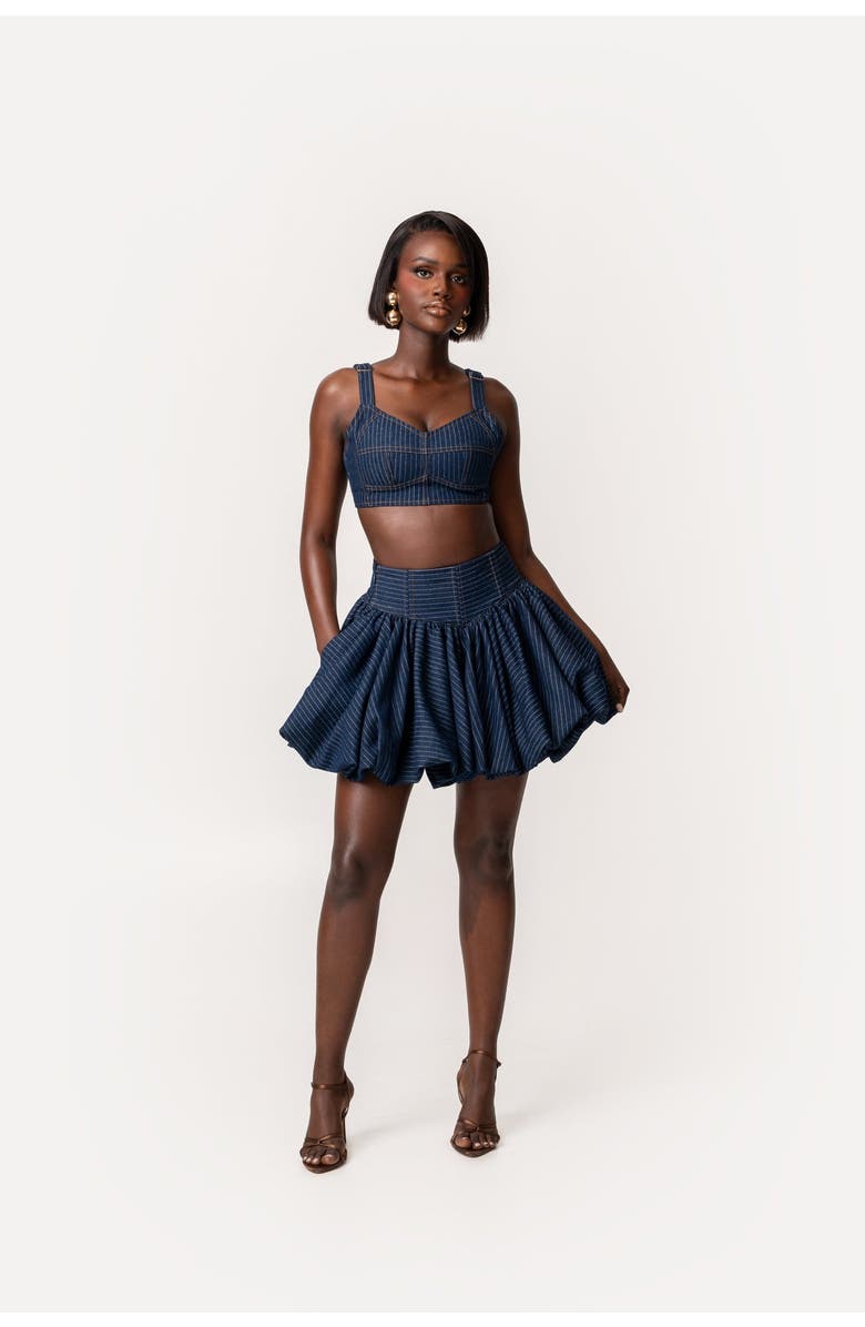 OFUURE Serena Crop Top, Main, color, Denim