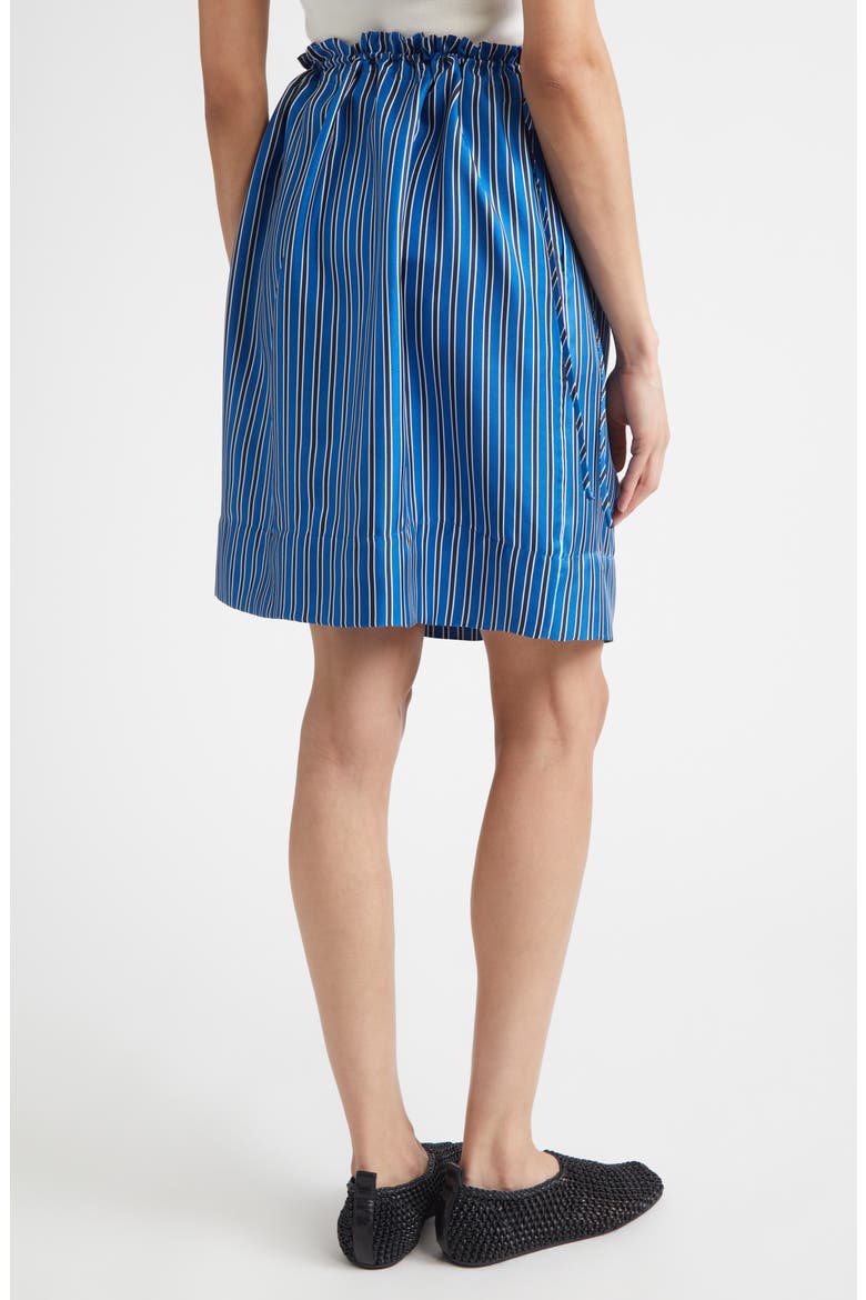 Stripe Silk Miniskirt, Alternate, color, BLUE/ NAVY